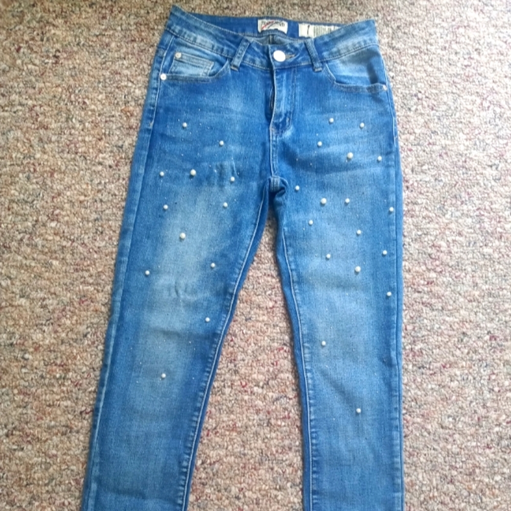 Pearl details Jeans